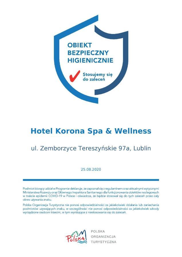 Hotel Korona Spa&Wellness Lublin Exterior foto